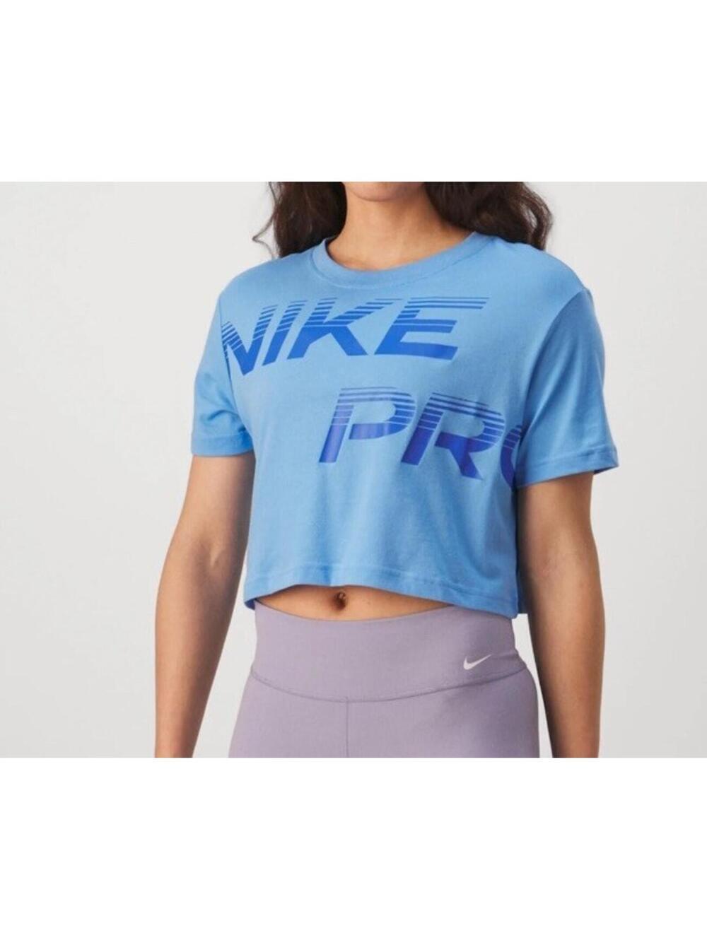 Nike Performance Sports T-shirts Top Tee Loose Fit Dri-Fit Blue Size Large